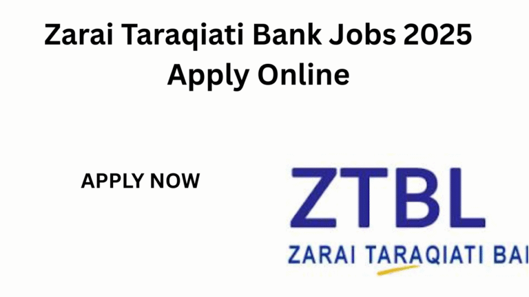 Zarai Taraqiati Bank Jobs 2025 Online Apply