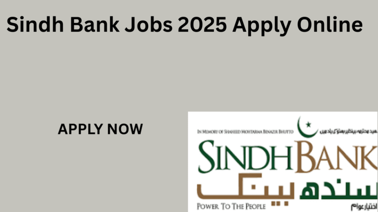 Sindh Bank Jobs 2025 Online Apply